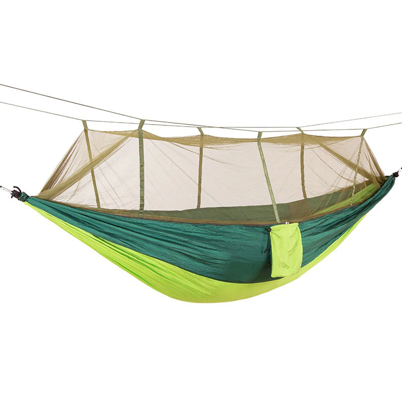 Camping hammocks with mosquito netting