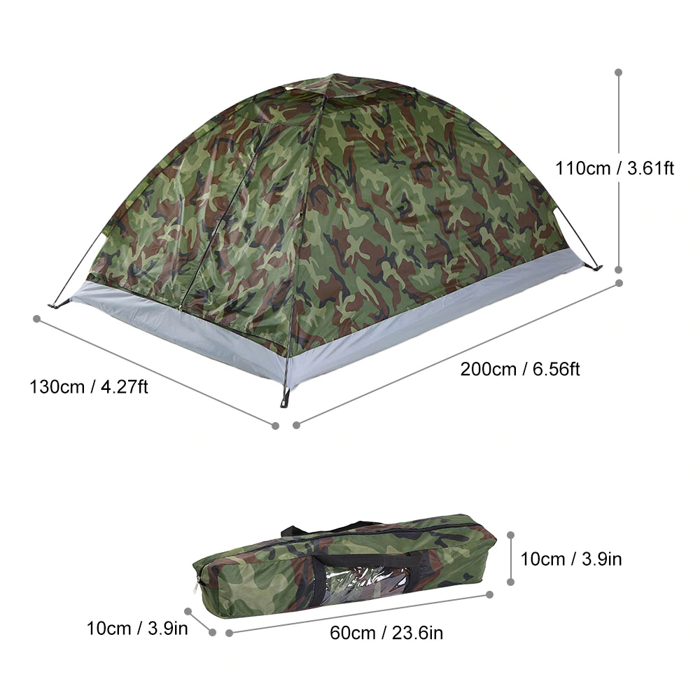 Camouflage Polyester Camping Tent