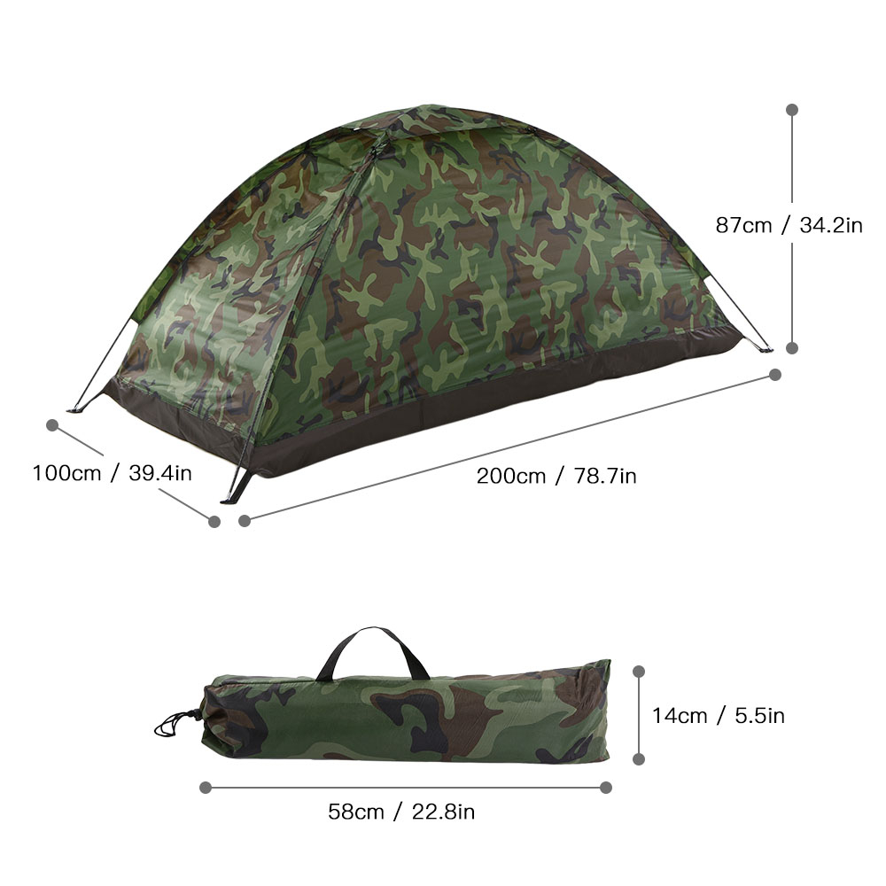 Camouflage Polyester Camping Tent